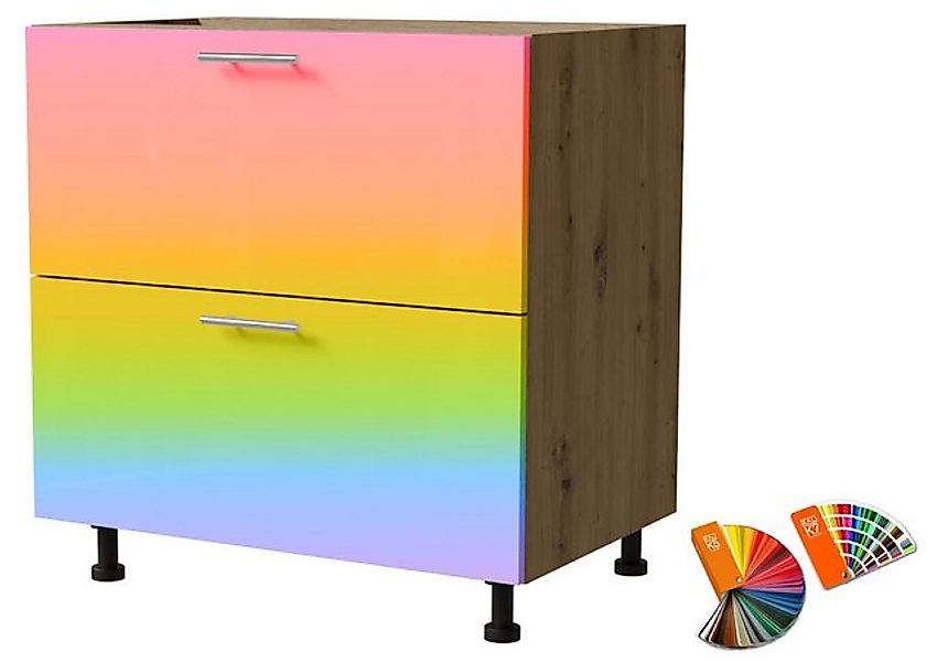 Feldmann-Wohnen Unterschrank Brerra (D2/80, 2 Schubladen, REJS Comfort Box günstig online kaufen