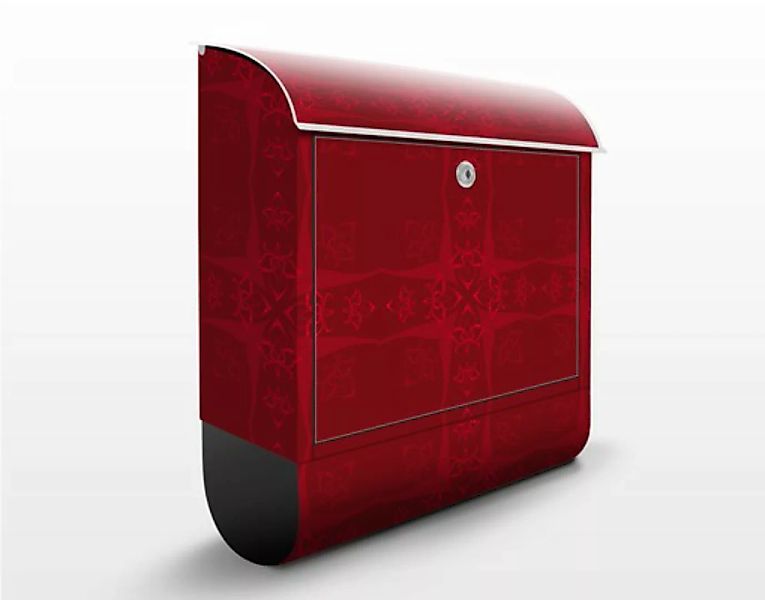 Briefkasten Muster & Textur Rotes Orient Ornament günstig online kaufen