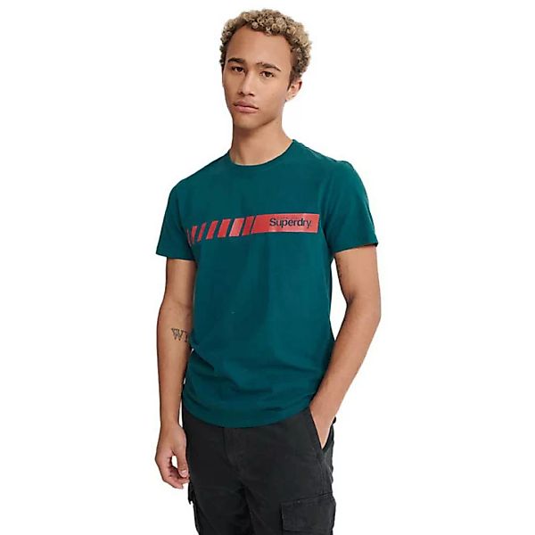 Superdry Core Logo Sport Kurzarm T-shirt 2XL Deep Teal günstig online kaufen