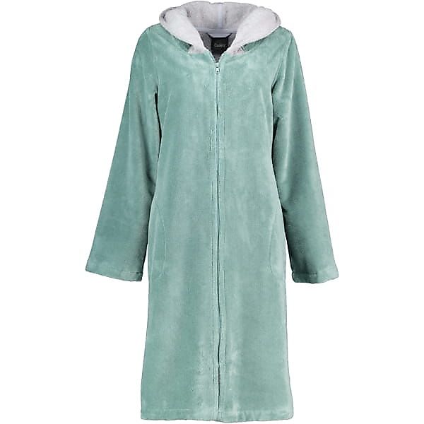 Cawö Home Damenbademantel mit Kapuze und Reißverschluss, Kurz, Baumwollmisc günstig online kaufen