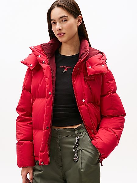 Tommy Jeans Steppjacke "TJW ALASKA GRID DOWN JACKET EXT" mitKapuze günstig online kaufen