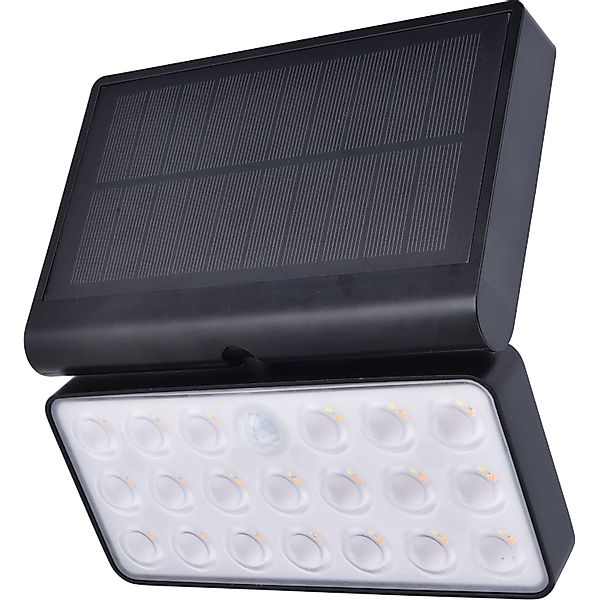 Lutec LED-Solar-Außenwandleuchte Tuda Connect 1.000 lm 19,2x11,1x18 cm Schw günstig online kaufen