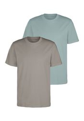 KangaROOS T-Shirt 2er-Pack, Freizeitshirt mit Kurzarm, Rundhals aus reine B günstig online kaufen