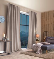 Home Basics Vorhang "ESKIMO" Multifunktionsband 1 Stk. tlg. Thermostoff Uni günstig online kaufen