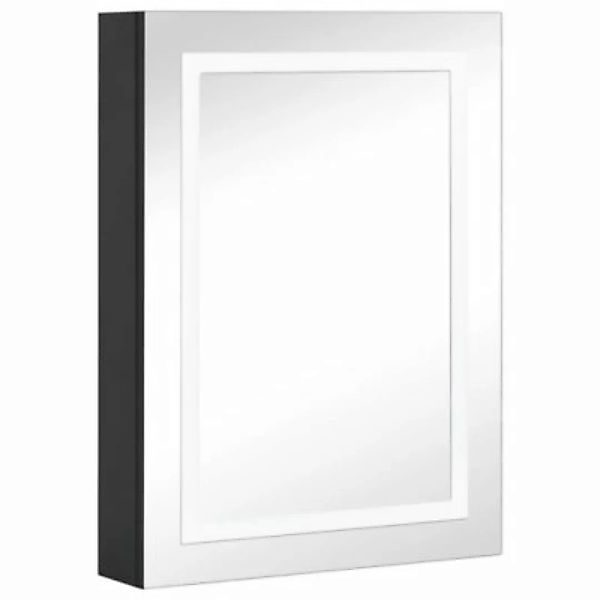 vidaXL LED-Bad-Spiegelschrank 50x13x70 cm Badezimmerschrank anthrazit günstig online kaufen