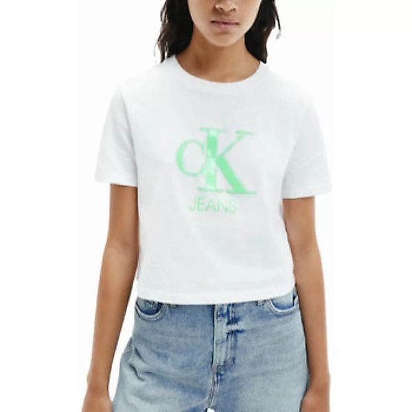 Calvin Klein Jeans  T-Shirt Front logo relief günstig online kaufen