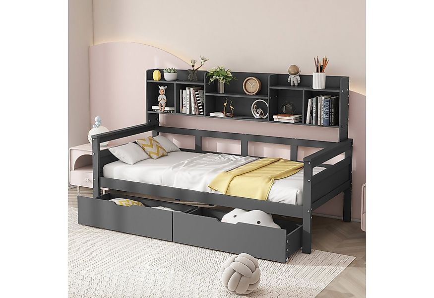 Flieks Daybett, Schlafsofa Kinderbett Einzelbett 90x200cm mit 2 Schubladen günstig online kaufen