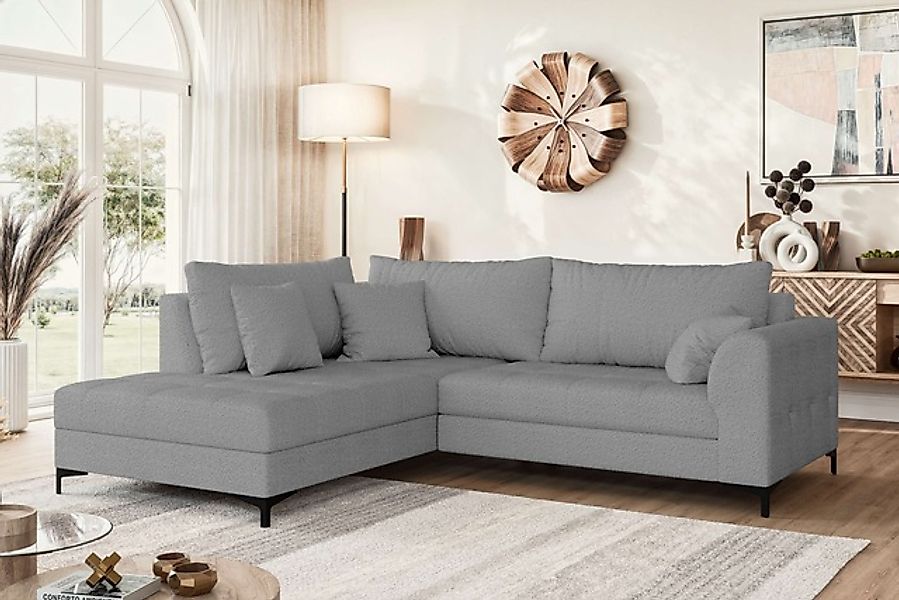 OTTO home Ecksofa »LEEVKE Design-Sofa mit Ottomane rechts/links bestellbar, günstig online kaufen