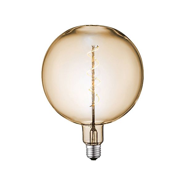 Lucande LED-Globelampe, E27 4W, Ø 18 cm, 2700K, amber günstig online kaufen