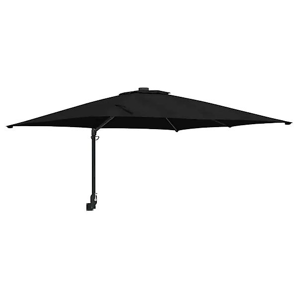 vidaXL Gartenparasol Schwarz und Schwarz 248,5 x 247,5 x 160 cm 42003241 günstig online kaufen