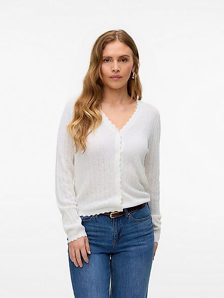 Vero Moda Strickjacke VMLUXLIGHT POINTELLE LS V-NECK CARDIGAN günstig online kaufen