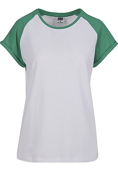URBAN CLASSICS Kurzarmshirt Urban Classics Damen Ladies Contrast Raglan Tee günstig online kaufen