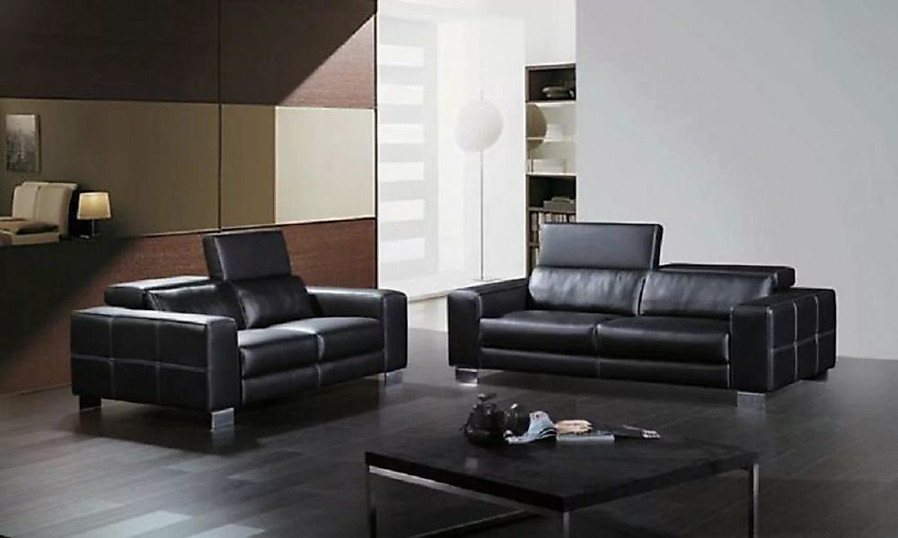 JVmoebel Sofa Sofagarnitur Ledersofa Sofa Sitzer Set Sofa Polster Couch 3tl günstig online kaufen