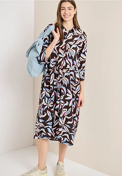 Kleid mit floralem Muster günstig online kaufen