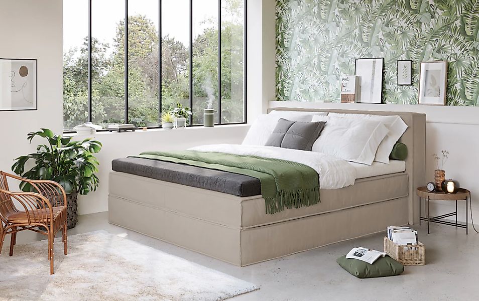 LeGer Home by Lena Gercke Boxspringbett "Addyson", (Härtegrade H2, H3 und H günstig online kaufen