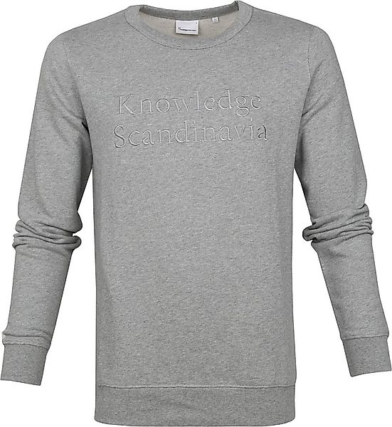 KnowledgeCotton Apparel Pullover Elm Grau - Größe M günstig online kaufen