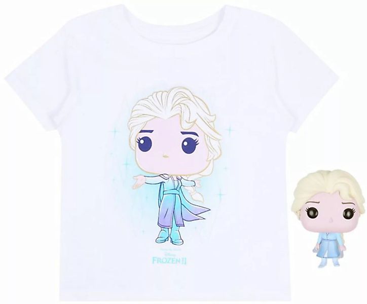 Sarcia.eu Kurzarmbluse Weißes T-Shirt mit Aufdruck+Figürchen Elsa DISNEY FR günstig online kaufen