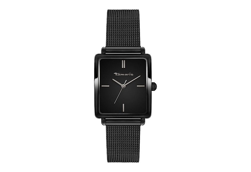 Tamaris Quarzuhr Square Meets Mesh TT-0186-MQ, Armbanduhr, Damenuhr, Edelst günstig online kaufen