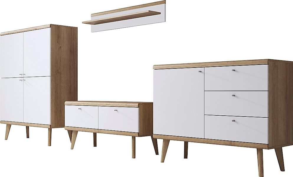 andas Wohnwand »Merle«, (Set, 4 St.) günstig online kaufen