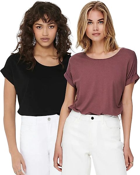 ONLY T-Shirt Stilvolles Basic Shirt mit günstig online kaufen