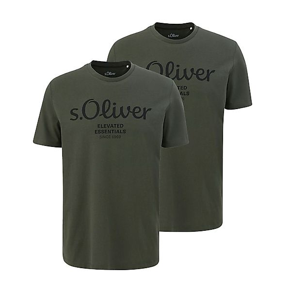 s.Oliver T-Shirt (2-tlg) mit Rundhals-Ausschnitt, kurzarm, günstig online kaufen