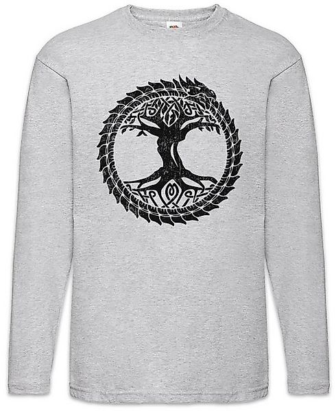 Urban Backwoods Langarmshirt Ouroboros Yggdrasil Langarm T-Shirt Celtic Irm günstig online kaufen