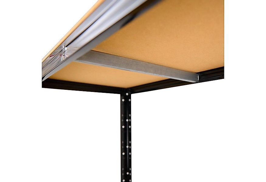 shelfplaza Schwerlastregal BLACK, 200x90x40cm schwarz, 6 Böden, Wohnraumreg günstig online kaufen