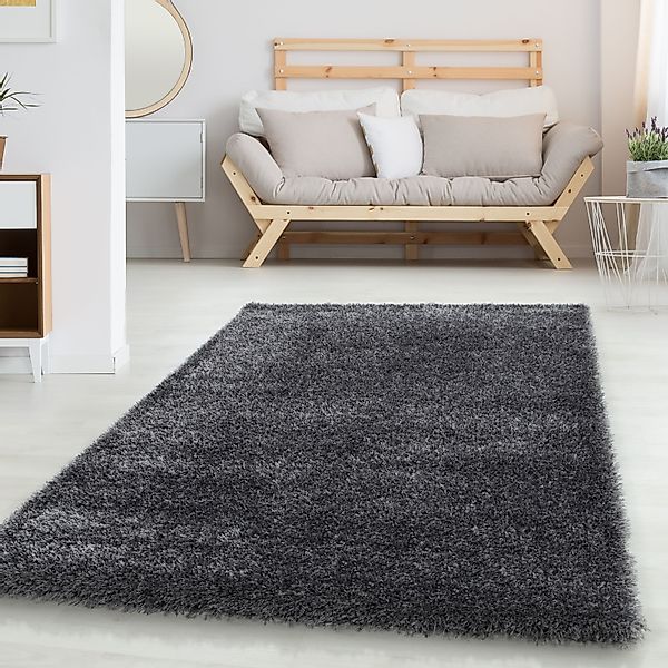 Carpettex Hochflor-Teppich Unicolor - Einfarbig, Läufer, günstig online kaufen