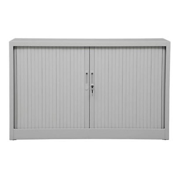 PROREGAL Rollladenschrank Weasel 2 Ordernhöhen HxBxT 75 x 120 x 46 cm Grau günstig online kaufen