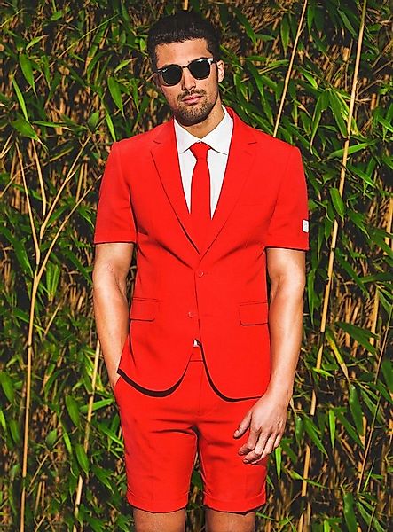 Opposuits Anzug Shorts Suit Red Devil Teuflisch guter Herrenanzug für die h günstig online kaufen