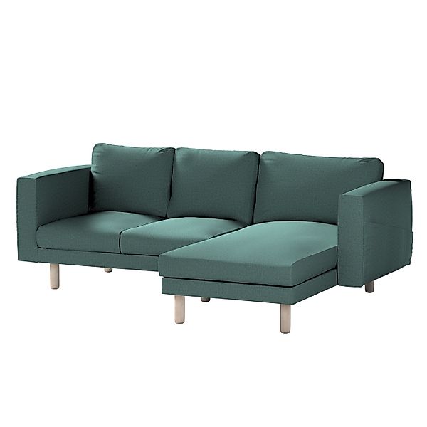 Bezug für Norsborg 3-Sitzer Sofa mit Recamiere, türkis, Norsborg Bezug für günstig online kaufen