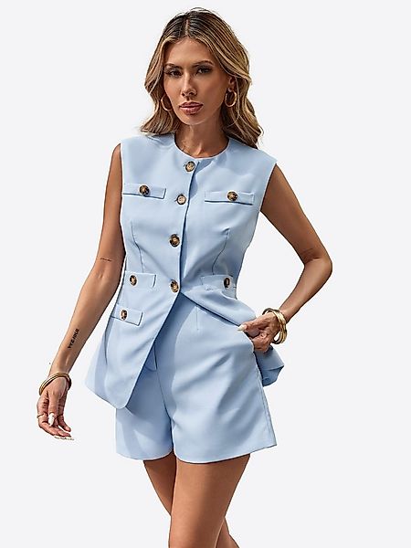 Imily Bela Anzug Damen 2-teiliges Set ärmellos Rundhals Business Casual (Se günstig online kaufen