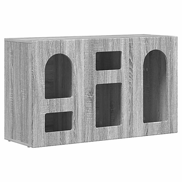 vidaXL Sideboard Graues Sonoma 100 x 35 x 59 cm Holzwerkstoff 891350 günstig online kaufen