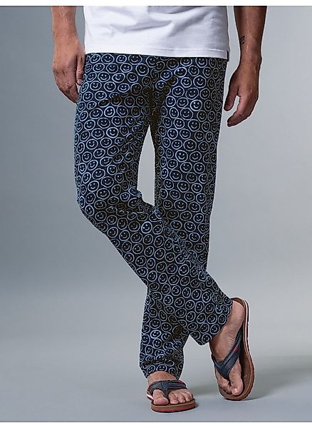 Trigema Schlafanzug TRIGEMA Pyjamahose mit Smiley-Print günstig online kaufen
