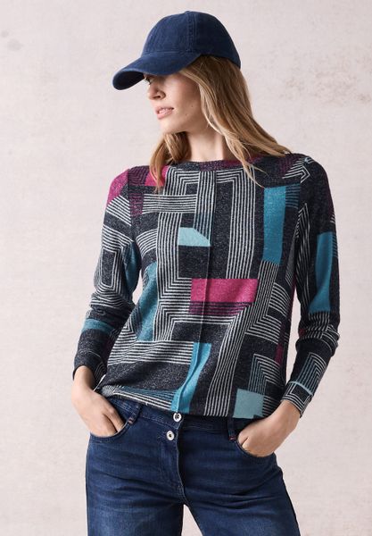 Cecil Langarmshirt mit U-Boot-Ausschnitt günstig online kaufen