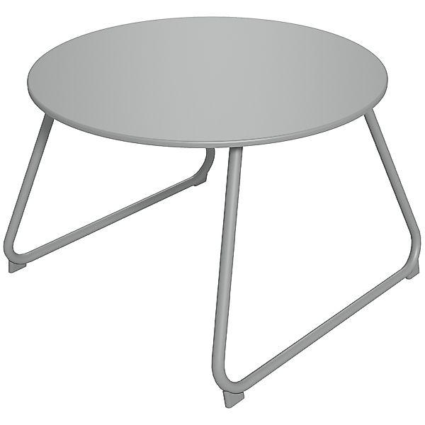 Outsunny Gartencouchtisch rund, Außentisch, Ø60 cm, verstellbare rutschfest günstig online kaufen