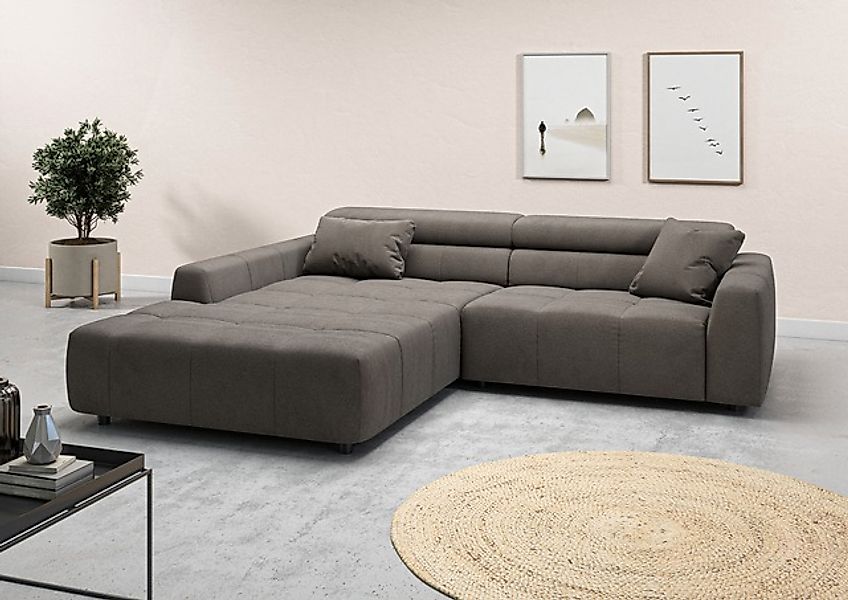 3C Candy Ecksofa »Denver auch mit Cord- und Easy care-Bezug, Kopfteilverste günstig online kaufen