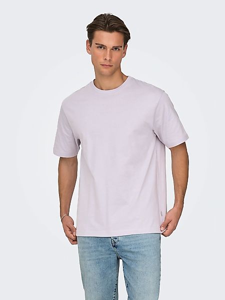 ONLY & SONS Rundhalsshirt "ONSFRED RLX SS TEE" Baumwolle, relaxed fit günstig online kaufen