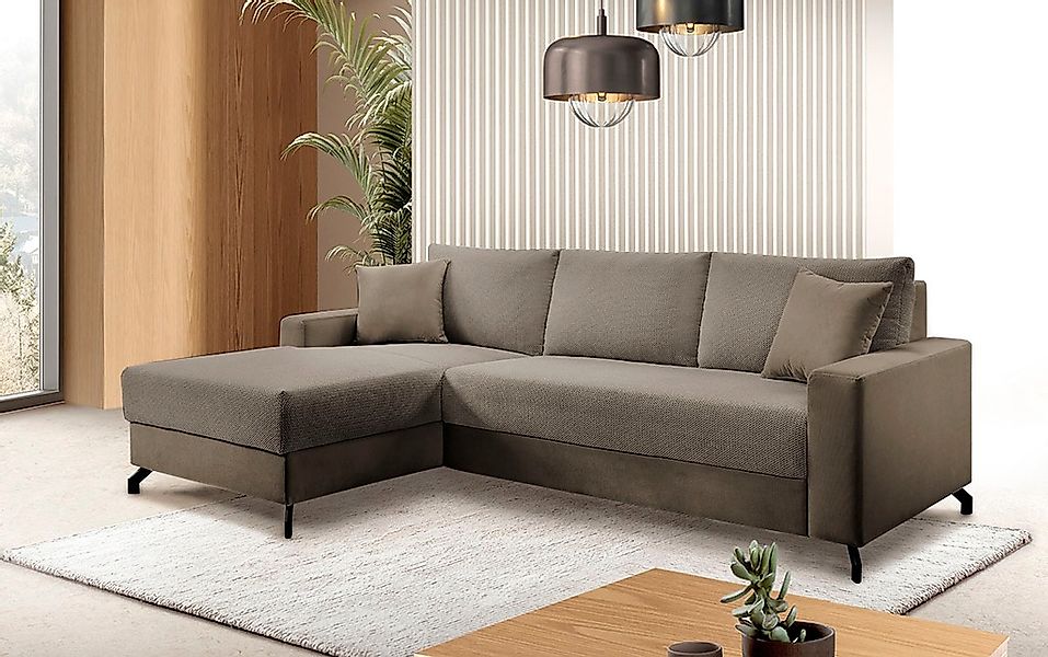 exxpo - sofa fashion Ecksofa "Quattro L-Form, B/T: 247/162 cm", wahlweise m günstig online kaufen
