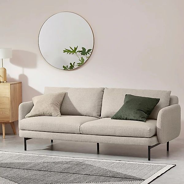 Miro 3-Sitzer Sofa, Haferbeige - MADE.com günstig online kaufen