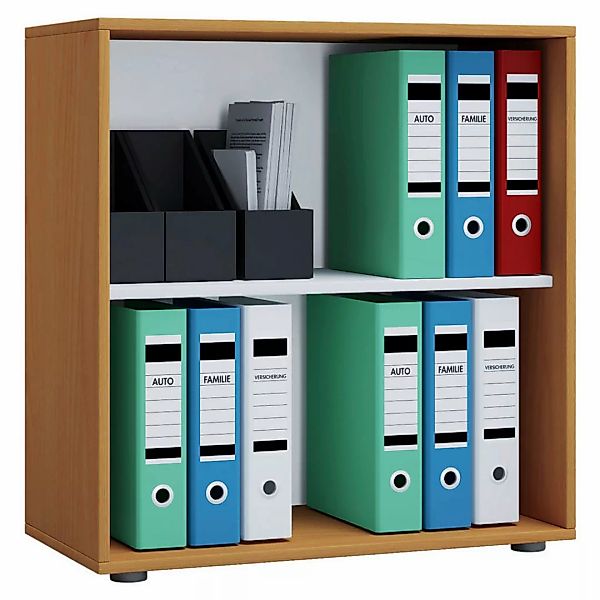 VCM Aktenregal "Holz Büro Regal Bücher Ordner Aktenregal Lona 2f" günstig online kaufen