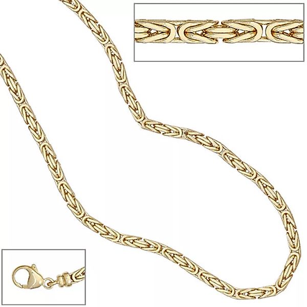 SIGO Königskette 585 Gelbgold 3,2 mm 80 cm Gold Kette Halskette Goldkette K günstig online kaufen