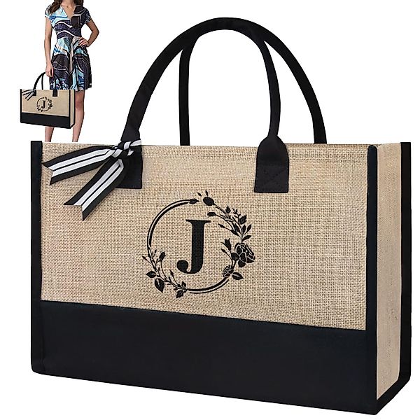 REDOM Tragetasche Buchstabentasche Stofftasche Freizeittasche Damen günstig online kaufen