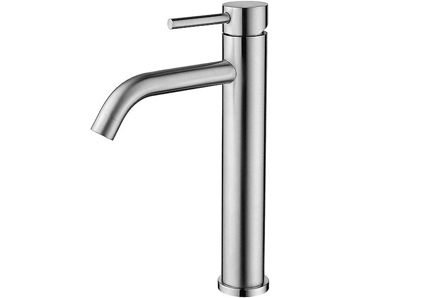 AICA Waschtischarmatur Wasserhahn Bad, Hoch Waschtischarmatur in Spotresist günstig online kaufen