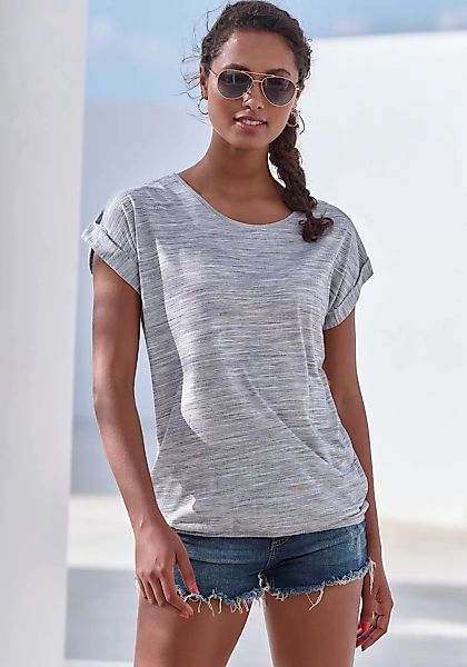 Beachtime T-Shirt (2er-Pack) mit farbigem Struktureffekt günstig online kaufen