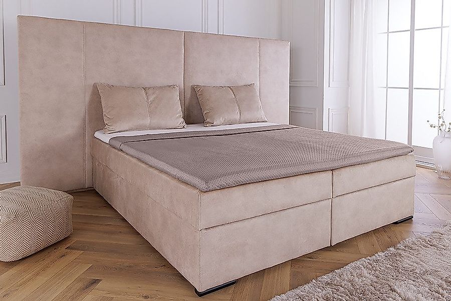 riess-ambiente Boxspringbett SUITE HOTELBETT 180x200cm champagner günstig online kaufen