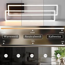 Nettlife LED Deckenleuchte Holz Wohnzimmer Dimmbar günstig online kaufen