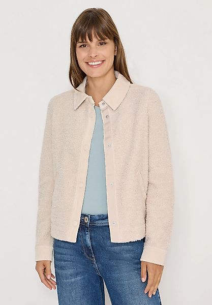 Cecil Fellimitatjacke ohne Kapuze mit Knopfleiste günstig online kaufen