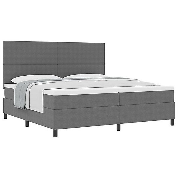 vidaXL Bett Boxspringbett mit Matratze Hellgrau 200x200 cm Cordstoff (1-tlg günstig online kaufen
