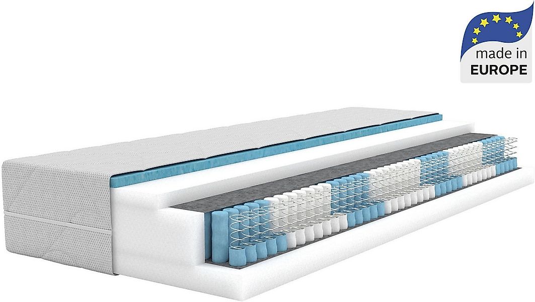 Taschenfederkernmatratze NEUHEIT: Sonet 28, 7 Zonen Matratze 90x200 cm, 140 günstig online kaufen